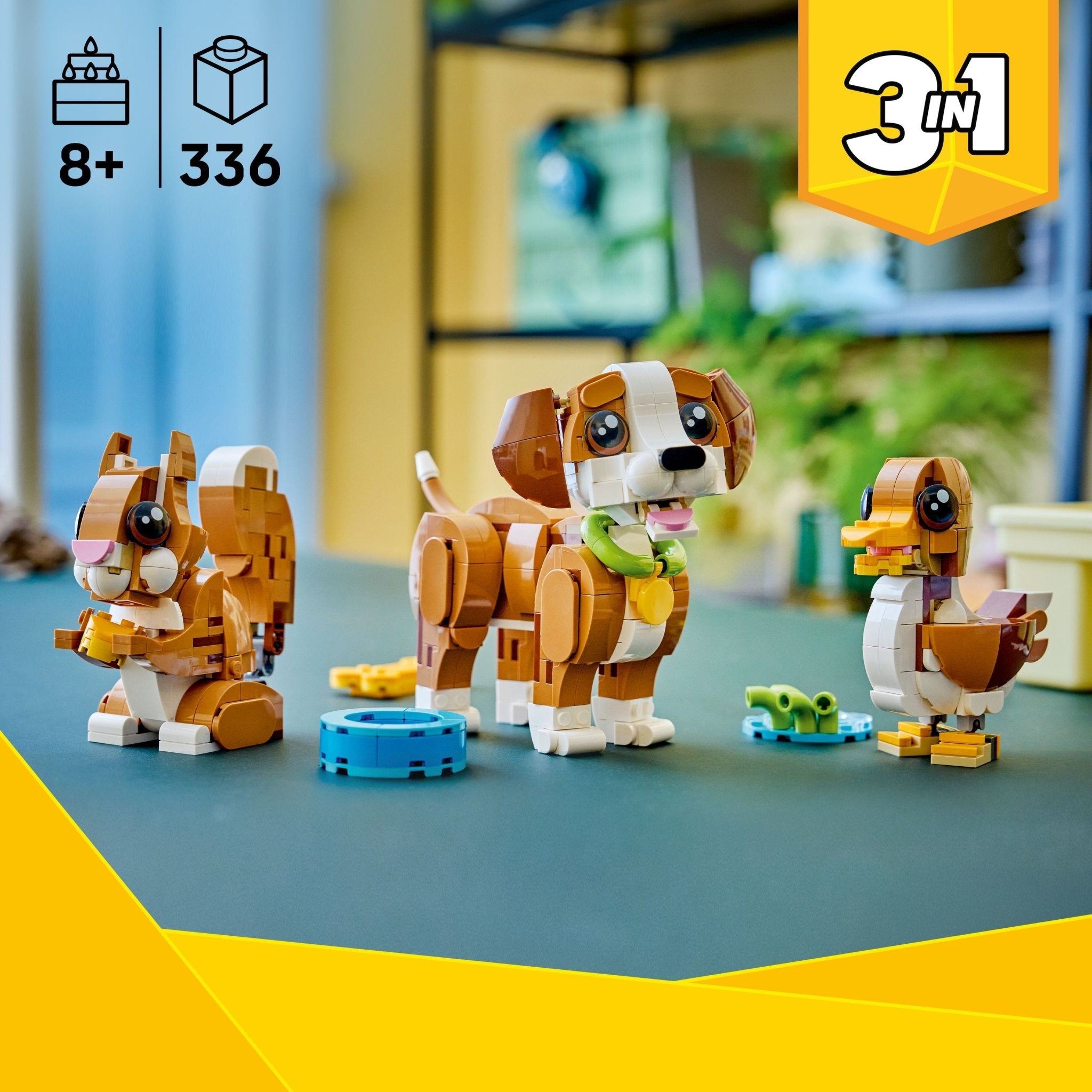 LEGO® Creator LEGO® Cute Animals: Playful Puppy Dog 31382 Toy - Image 4