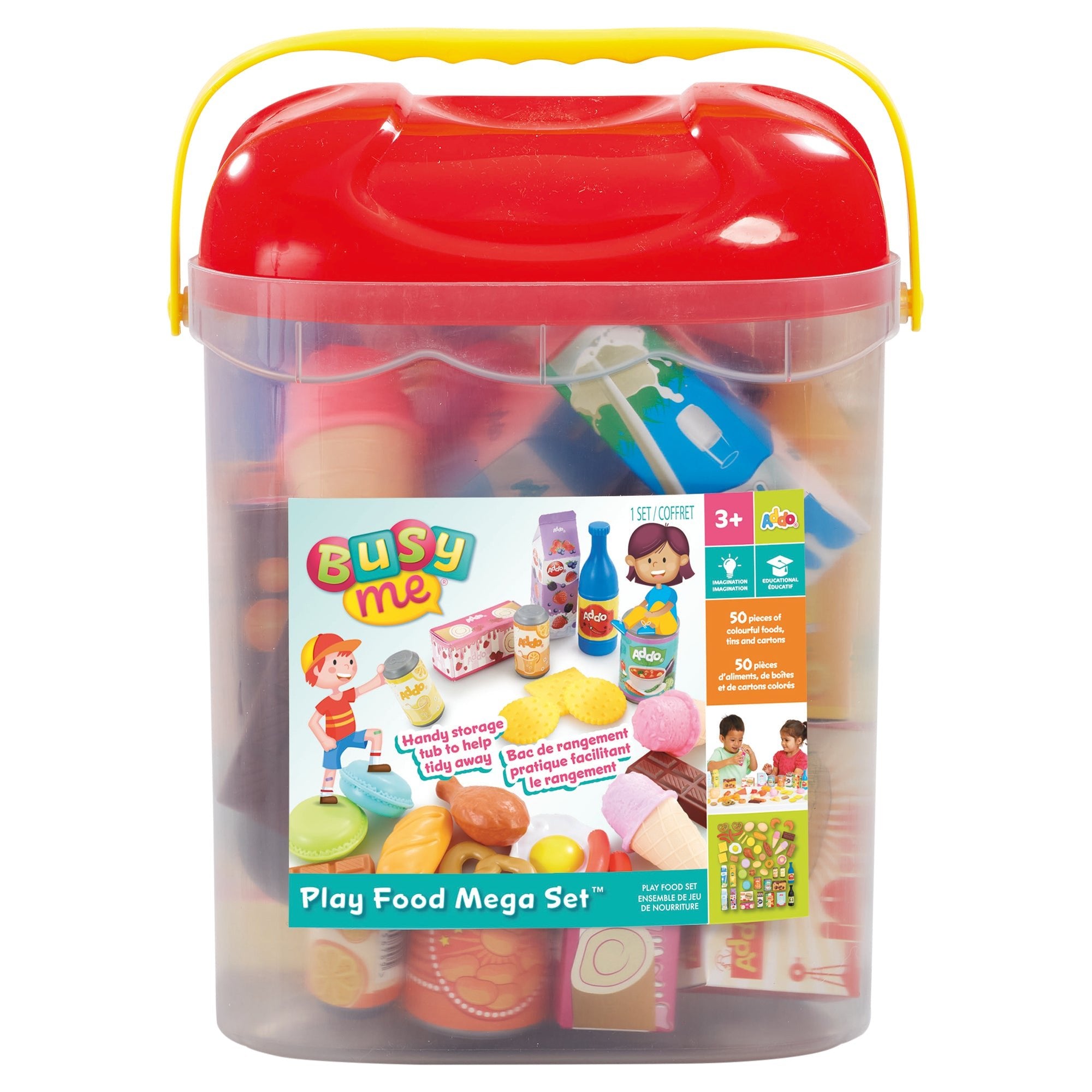 Busy Me 50Pc Play Food Set Lid