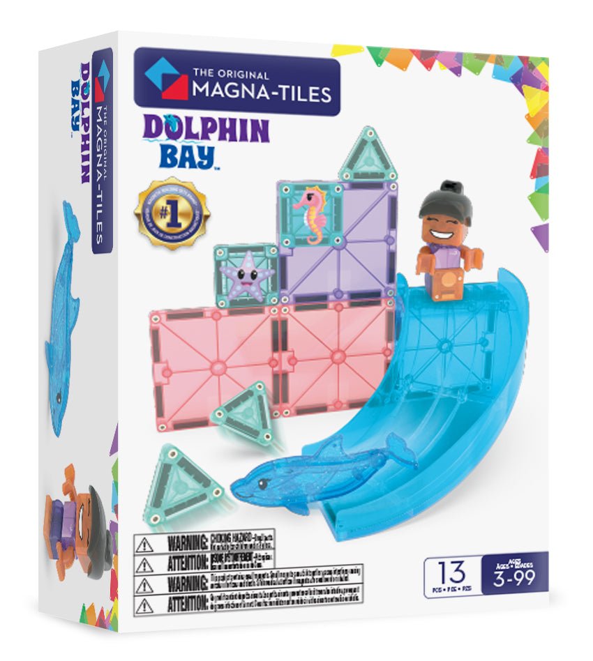 The Original MAGNA-TILES® Dolphin Bay 13-Piece Support