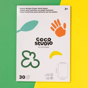 Coco Village Heavy Weight Finger Paint Paper (30 sheets) Toy