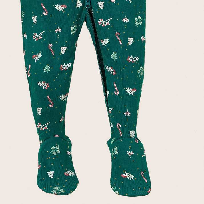 rise little earthling Holiday Sleeper BUHSL00 - Grey Xmas Tree / 12-18m - Image 3