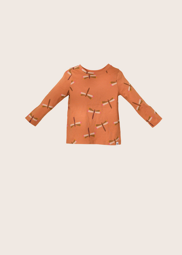 rise little earthling Long-Sleeve Shirt - Light Pink All-Over-Print / 18-24m