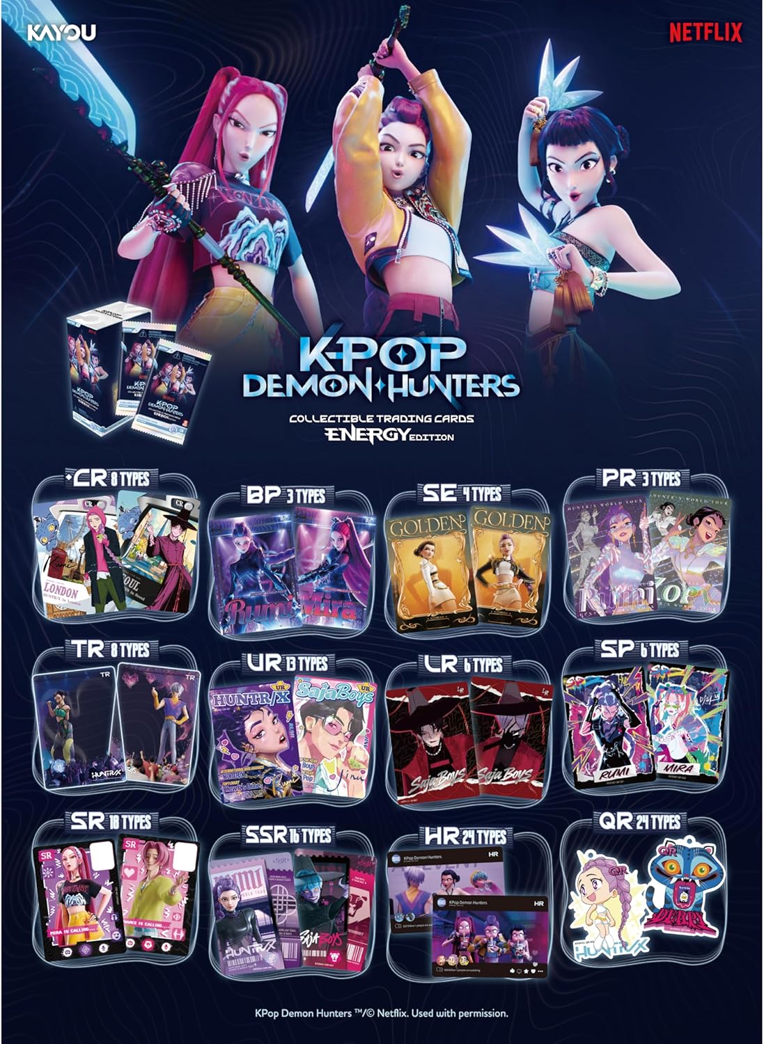 K POP Demon Hunters World Tour Cards - Energy Toy - Image 2