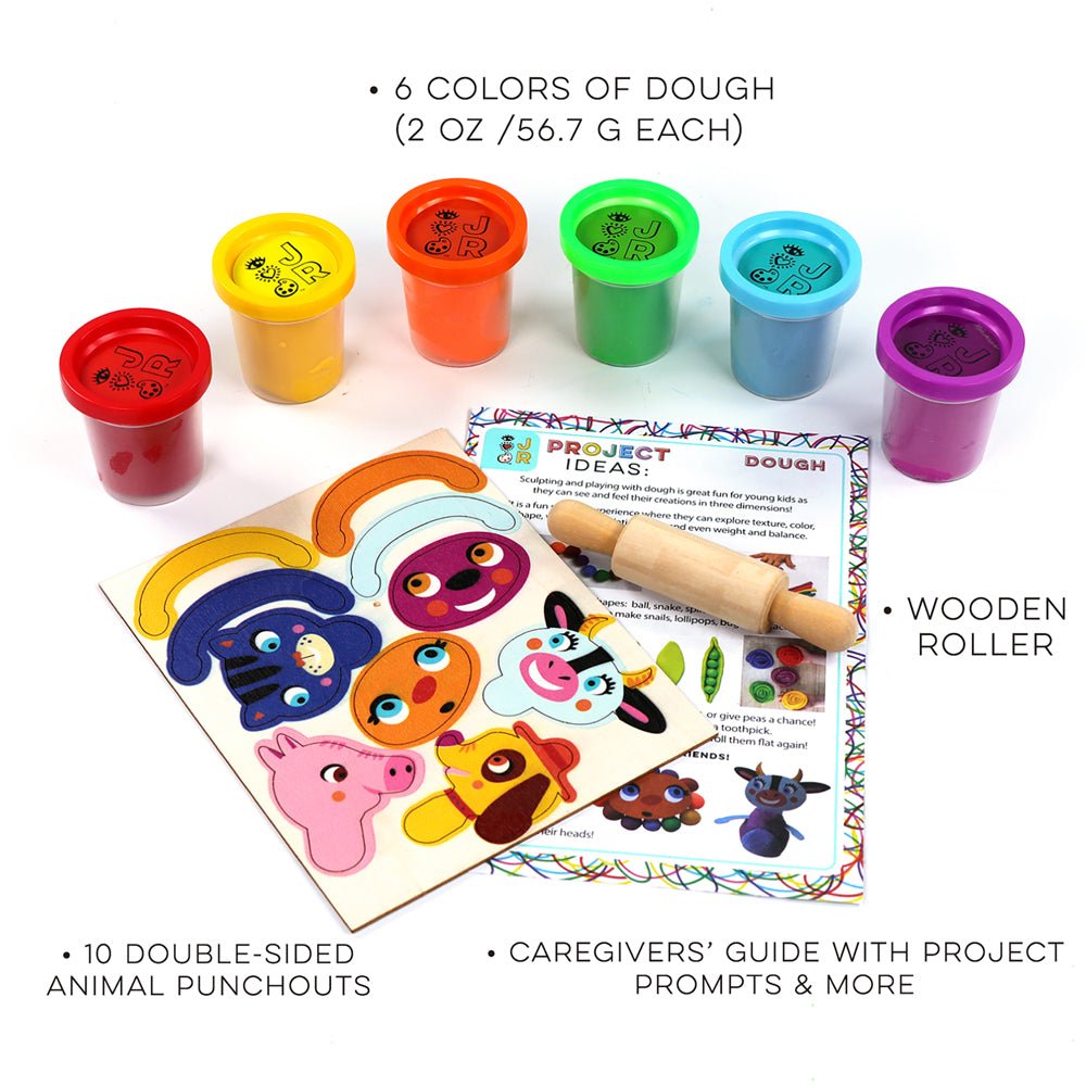 Bright Stripes JR 6 Doughs + Wooden Roller - Image 4