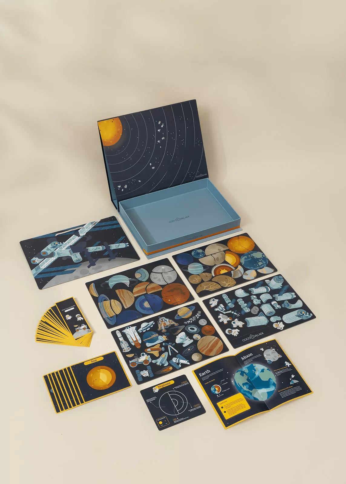 Coco Village Interactive & Magnetic Encyclopedia – Space Discovery (French Version) Puzzle - Image 2