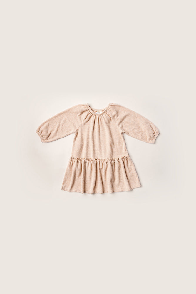 Rise Little Earthling Cozy Dress Oatmeal - Oatmeal / 2-3y