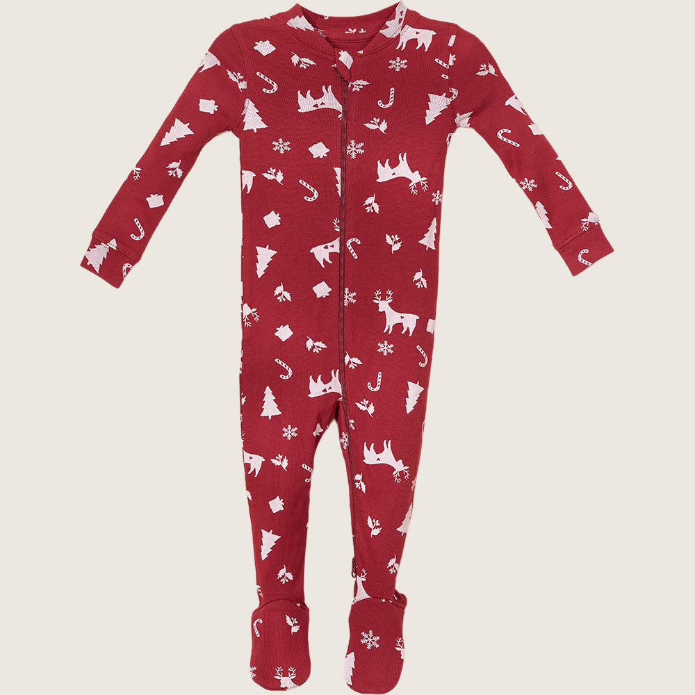 rise little earthling Holiday Sleeper BUHSL00 - Grey Xmas Tree / 12-18m - Image 5