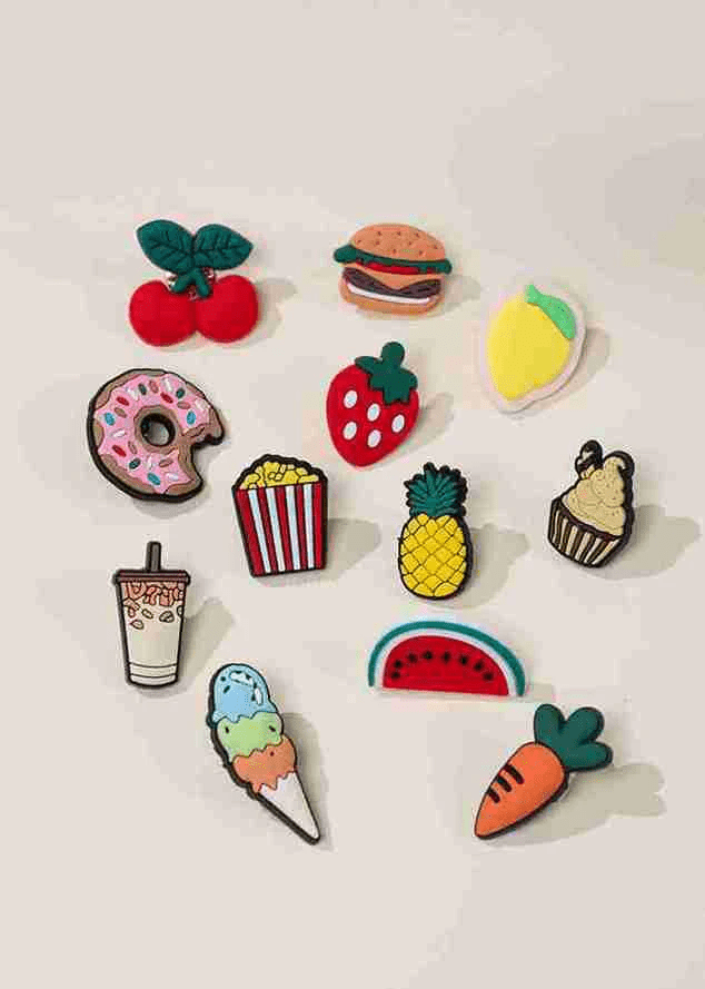 Coco Village Set of 12 Foodie Charms Pin Bag - Image 4