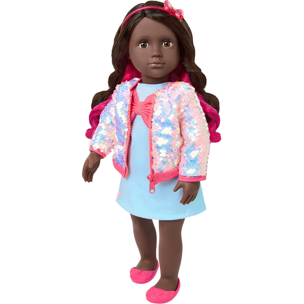 Our Generation OG Shine All Day Sequin Bomber Jacket Outfit Toy