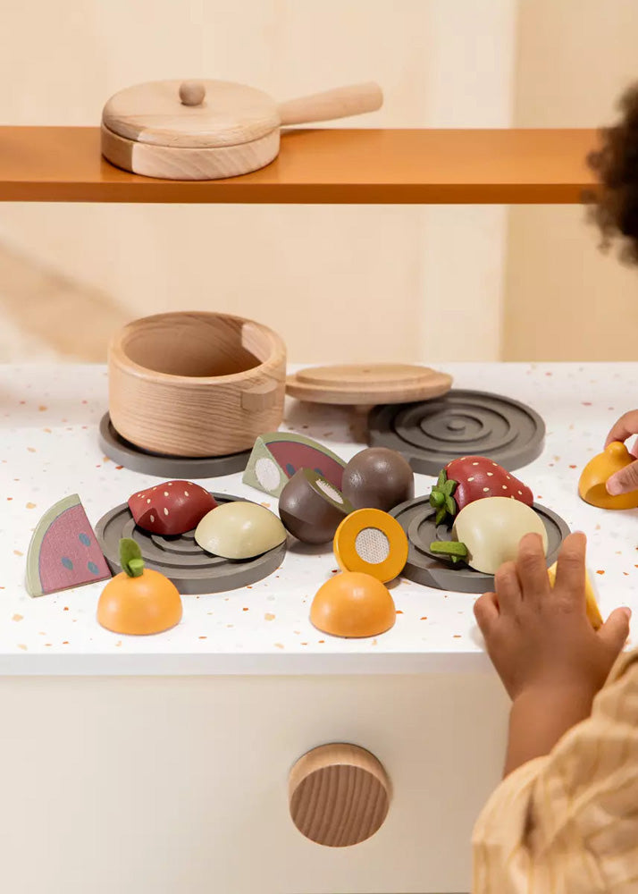 Coco Village Wooden Fruits playset Basket - Image 2