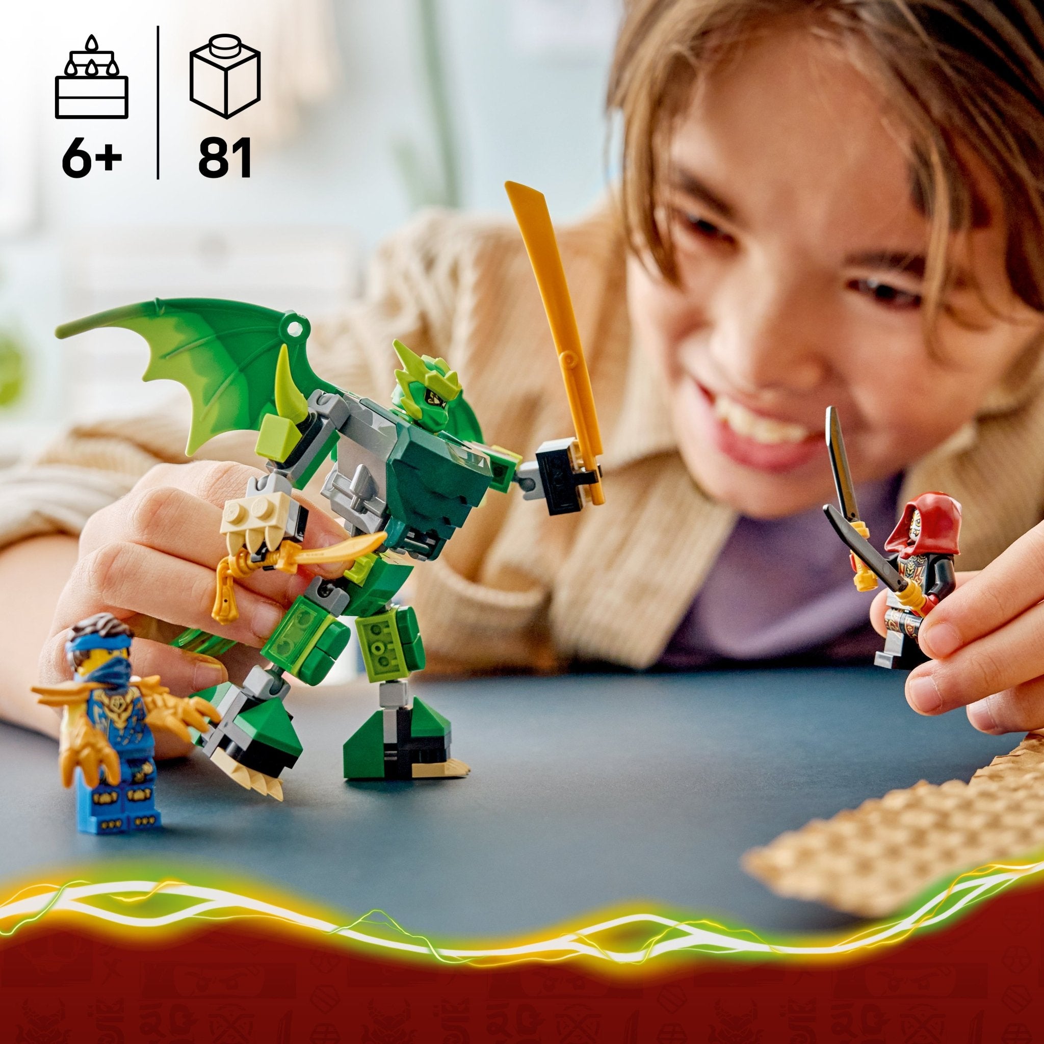 LEGO® NINJAGO Lloyd's Dragon Mech Battle Pack 71862 Toy - Image 2