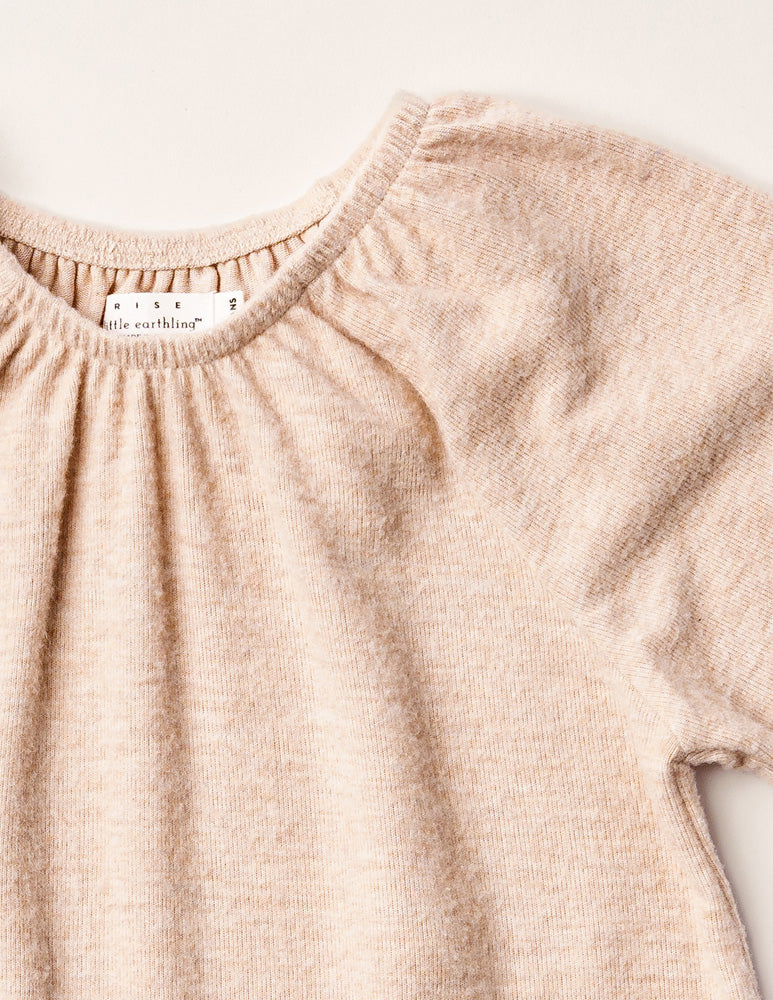 Rise Little Earthling Cozy Dress Oatmeal - Oatmeal / 2-3y - Image 2