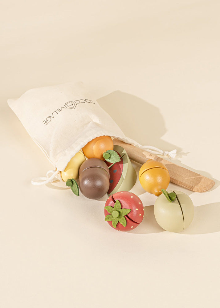 Coco Village Wooden Fruits playset Basket - Image 6