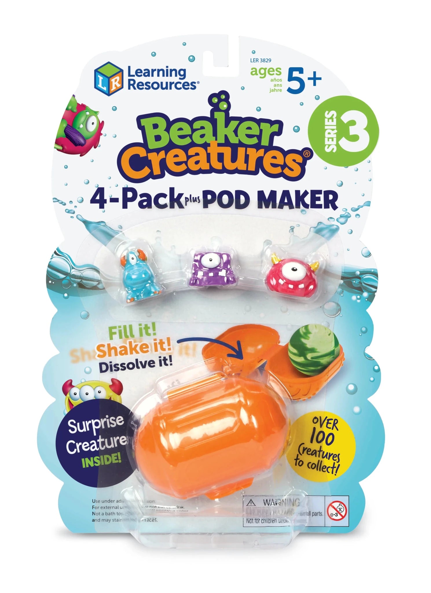 Learning Resources Beaker Creatures® 4-Pack plus Pod Maker, Series 3 Poster