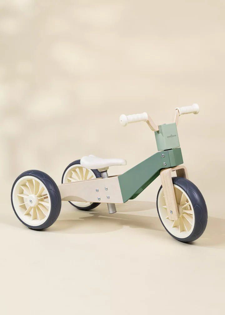 Coco Village Seafoam 3-in-1 Wooden Balance Bike - Image 6