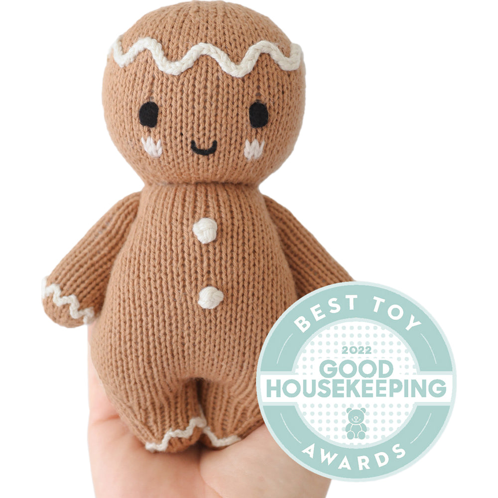Cuddle + Kind Baby Gingerbread (Icing White) Toy - Image 4
