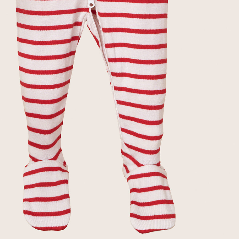 rise little earthling Holiday Sleeper BUHSL00 - Grey Xmas Tree / 12-18m - Image 14