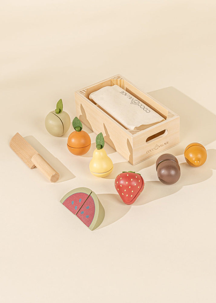 Coco Village Wooden Fruits playset Basket - Image 5