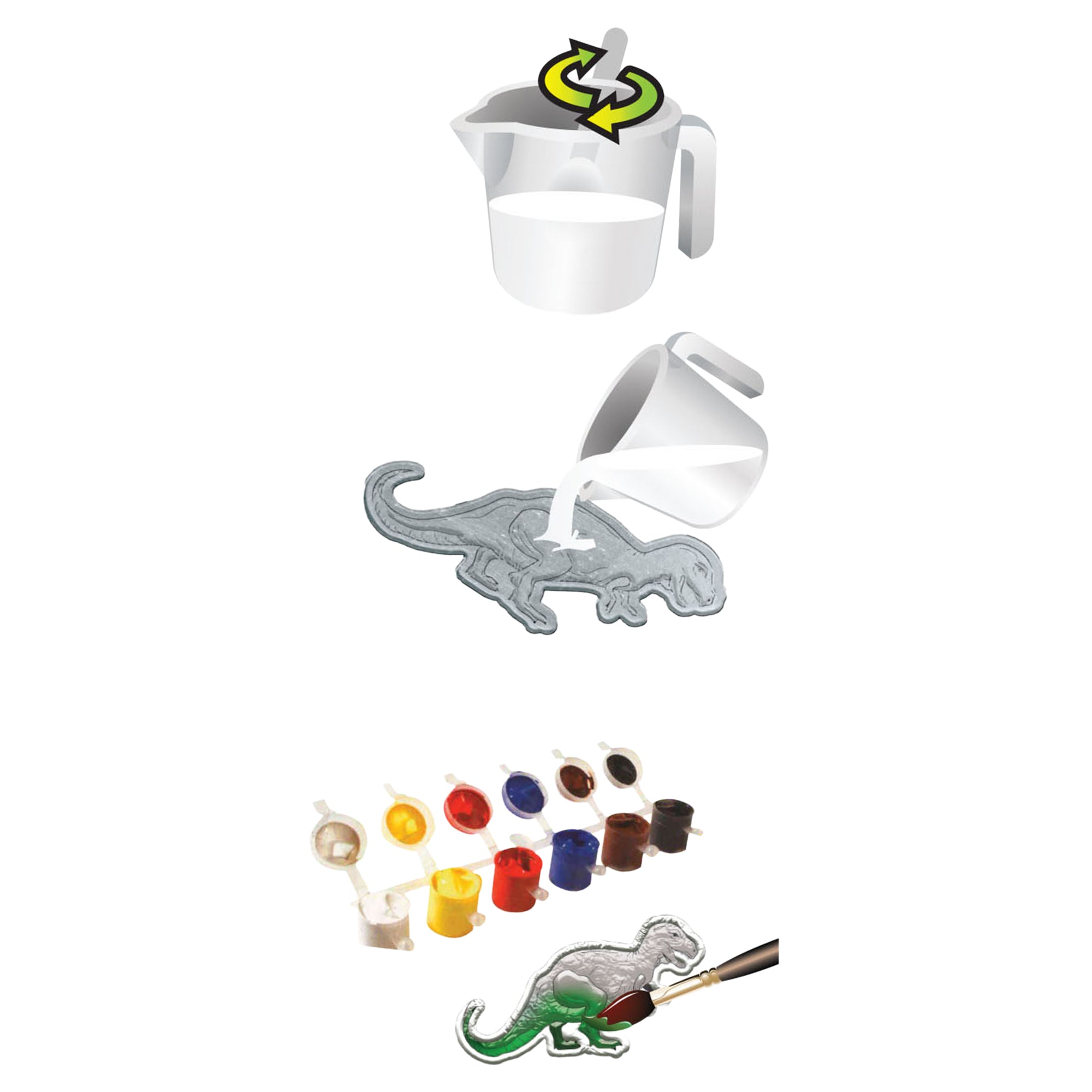 Creative Kids Master Caster Cast and Paint Dinosaurs Tray - Image 7