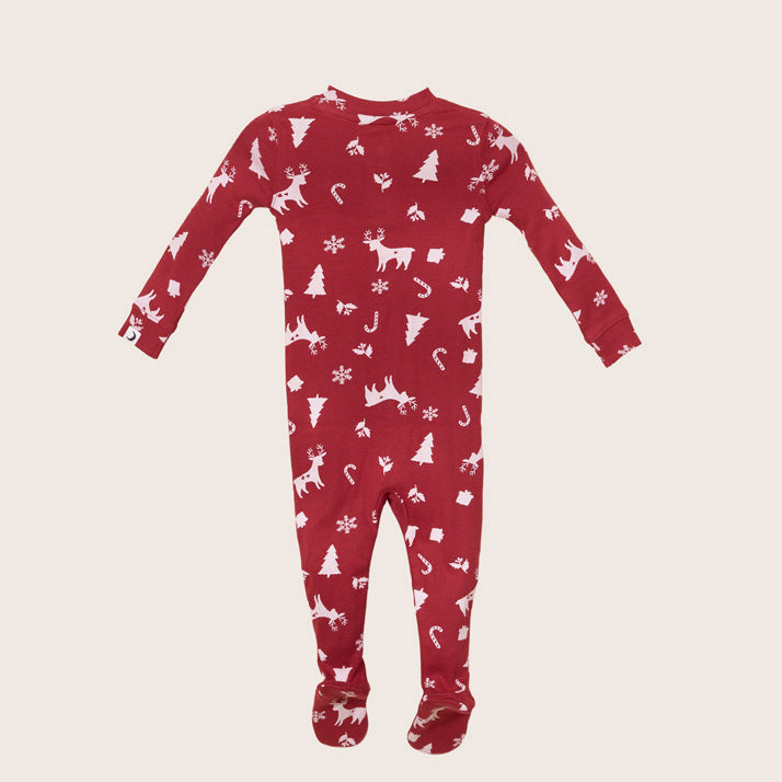 rise little earthling Holiday Sleeper BUHSL00 - Grey Xmas Tree / 12-18m - Image 7