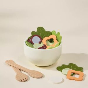 Coco Village Wooden Salad Playset Bowl