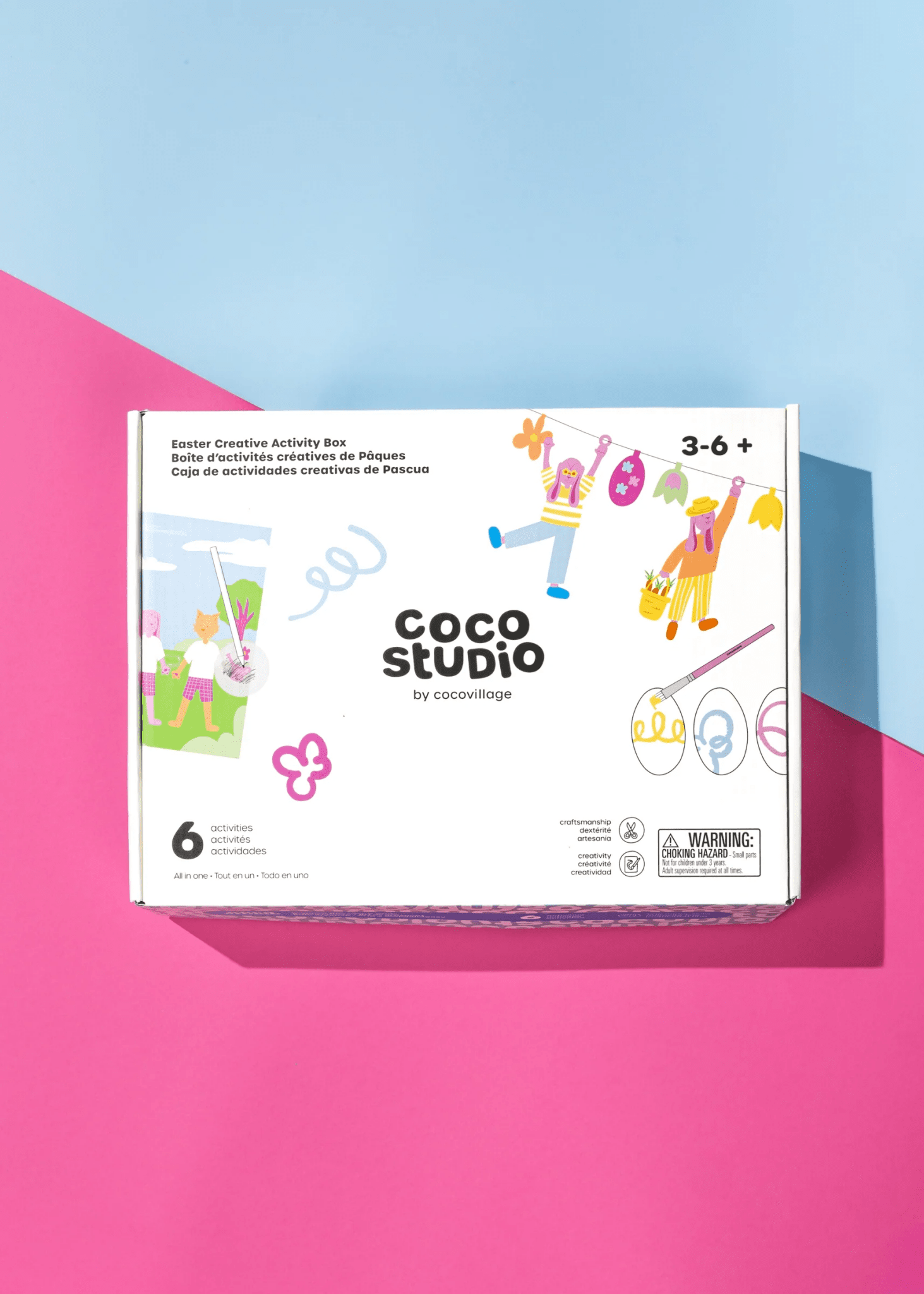 Coco Village Easter Creative Activities Box – 6 Activities Poster