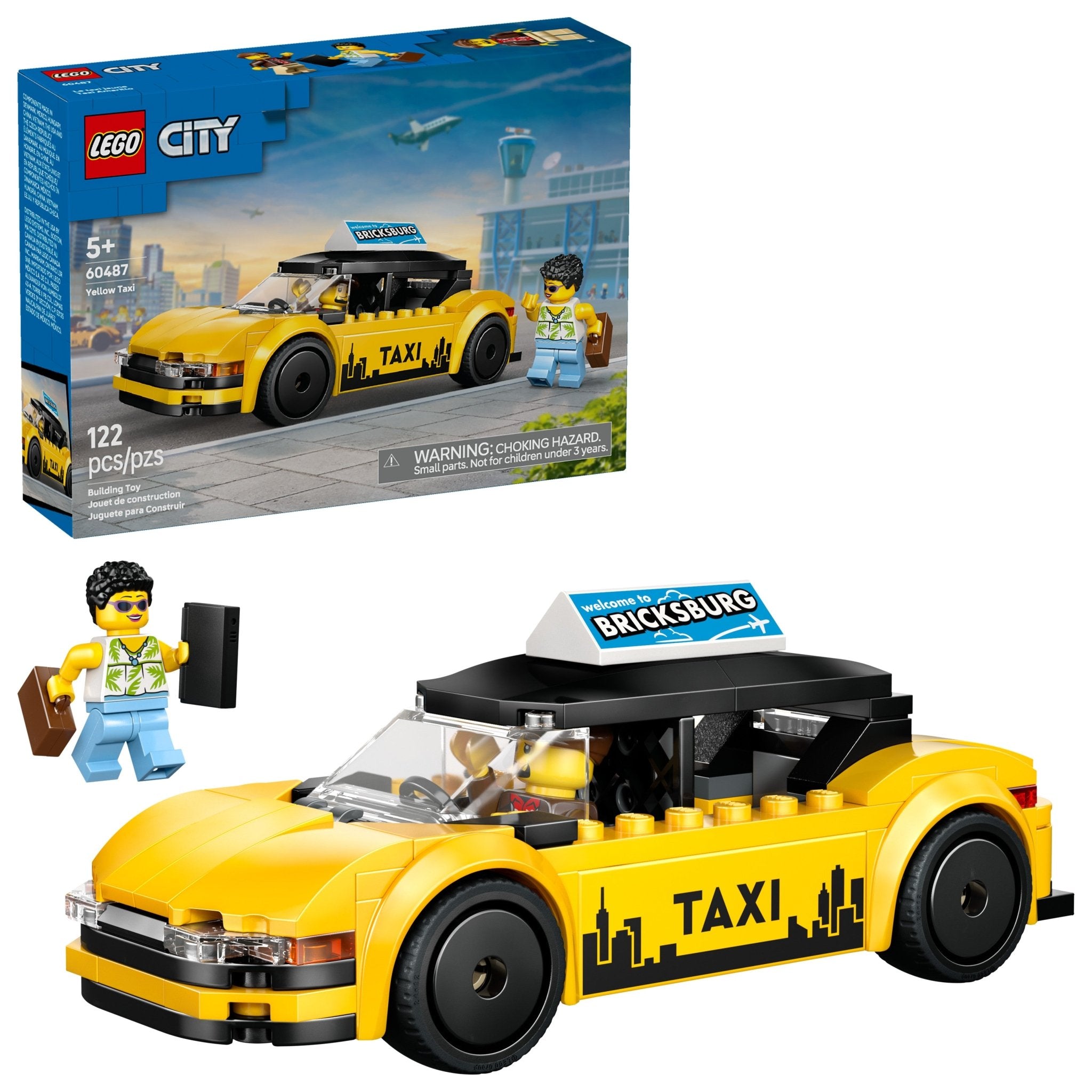 LEGO® City LEGO® Yellow Taxi 60487 Toy