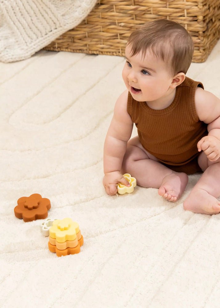 Coco Village Set of 6 Silicone Stackable Flowers Toy - Image 2