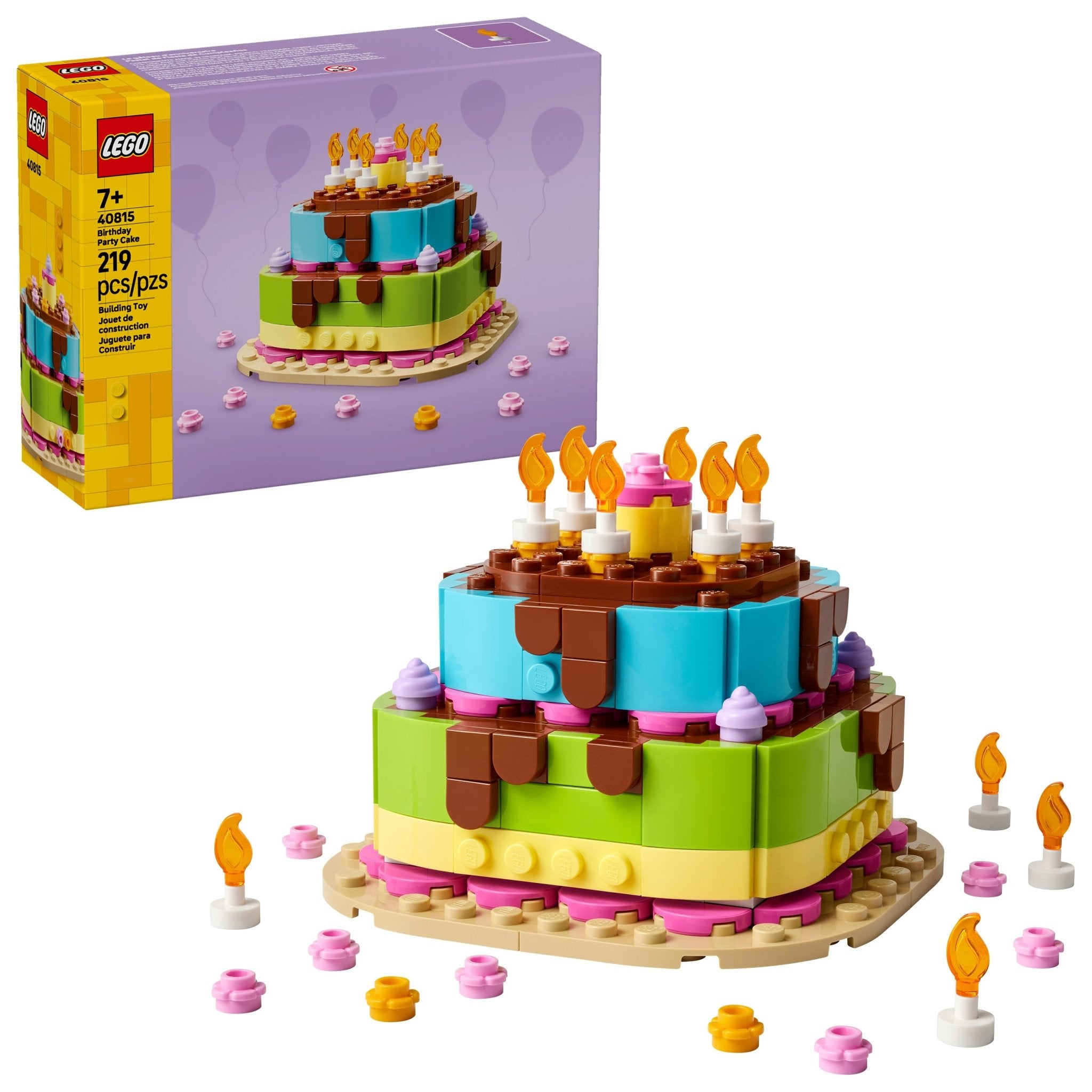 LEGO® Birthday Party Cake Craft for Kids 40815 Toy