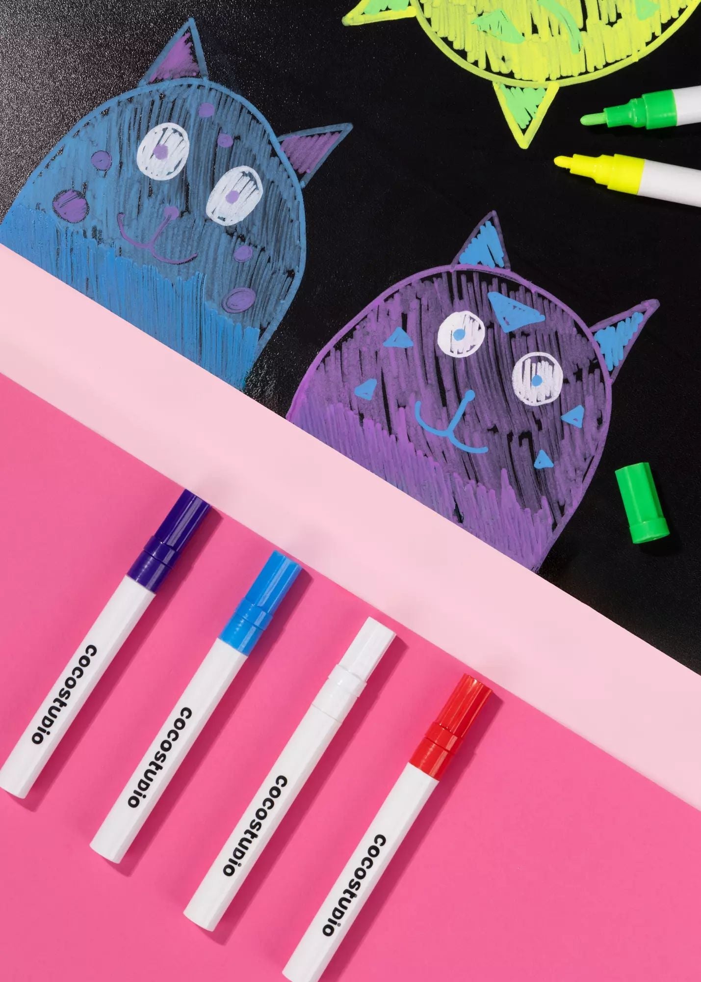 Coco Village Washable Liquid Chalk Markers (6 colors) Toy - Image 2