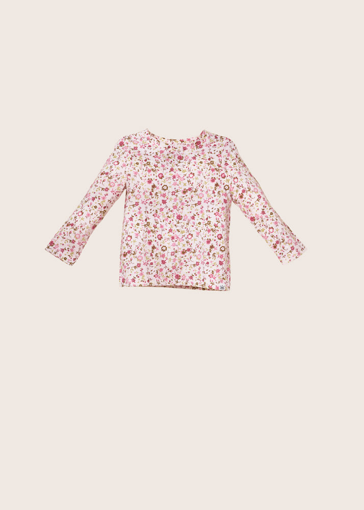 rise little earthling Long-Sleeve Shirt - Light Pink All-Over-Print / 18-24m - Image 4