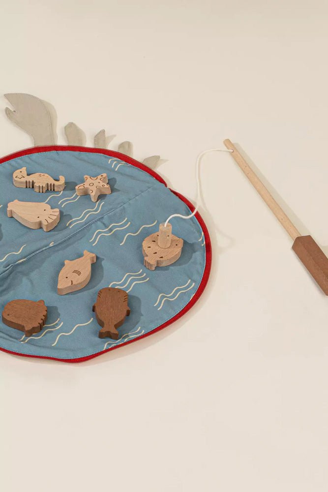 Coco Village Wooden Fishing Game with Bag Puzzle - Image 3