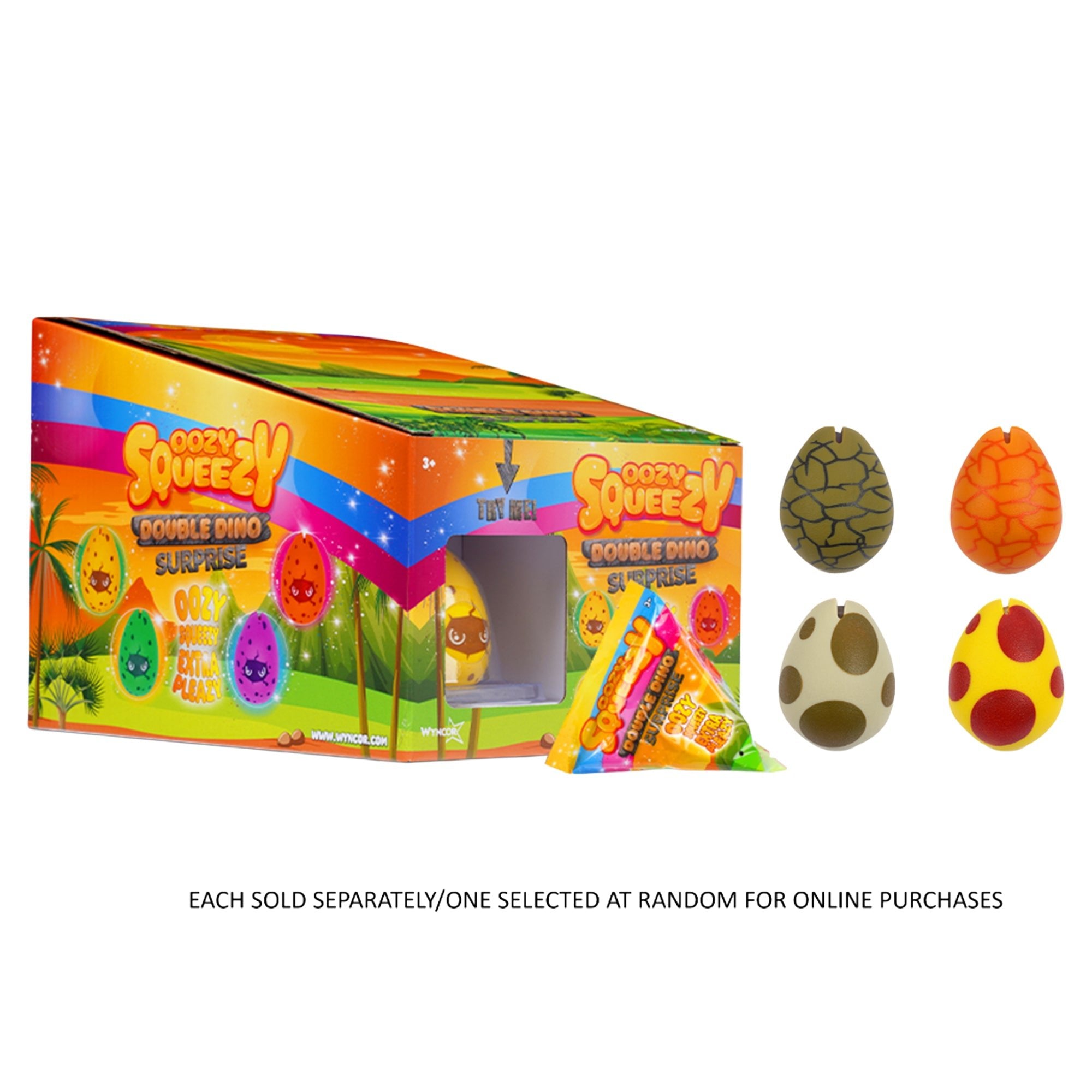Oozy Squeezy Double Dino Assorted Toy