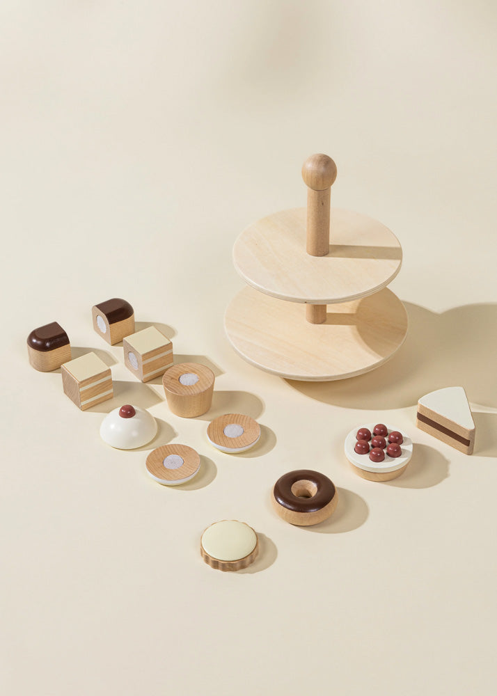 Coco Village Wooden Desserts Tower Toy - Image 2