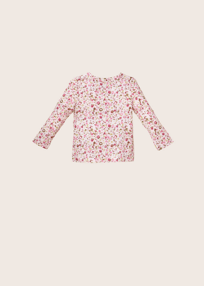 rise little earthling Long-Sleeve Shirt - Light Pink All-Over-Print / 18-24m - Image 5