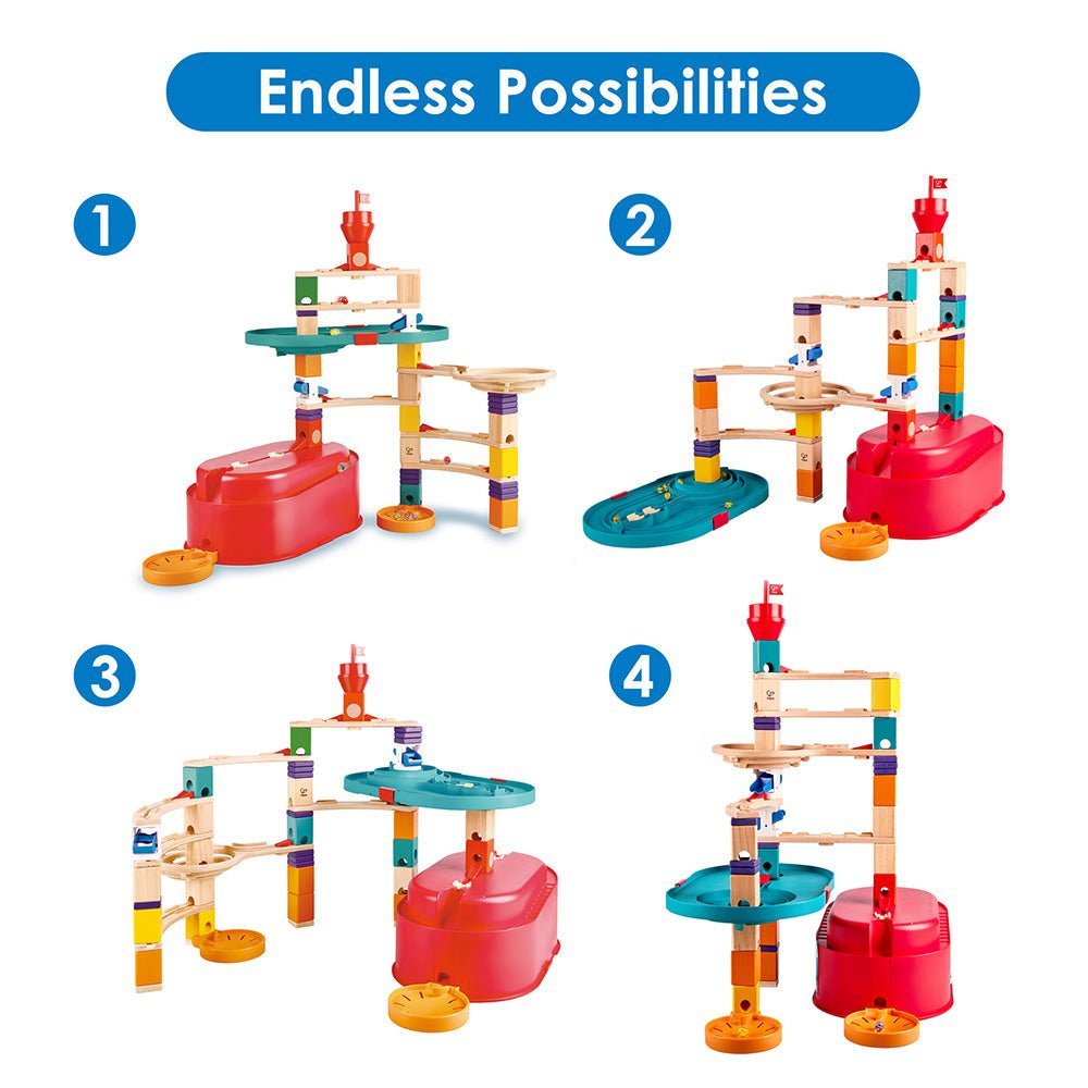 Hape Quadrilla Stack Track Bucket Set Bag - Image 5