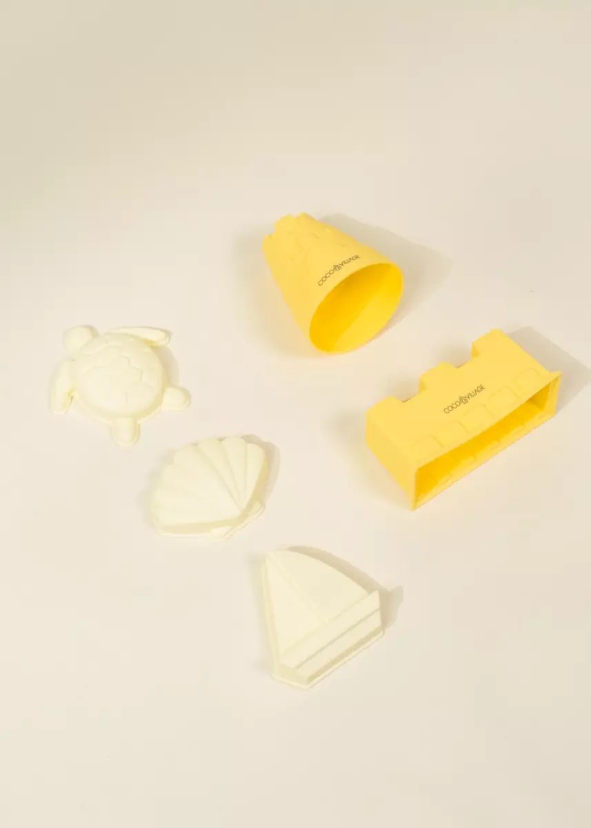 Coco Village Set of 5 Silicone Sand Moulds For The Beach - Ocean Toy
