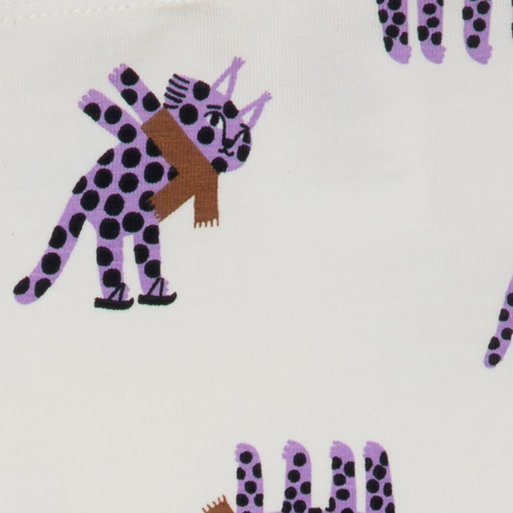 rise little earthling Cuffed Legging BGFKB07 - Antique White Leopard / 3-6m - Image 3
