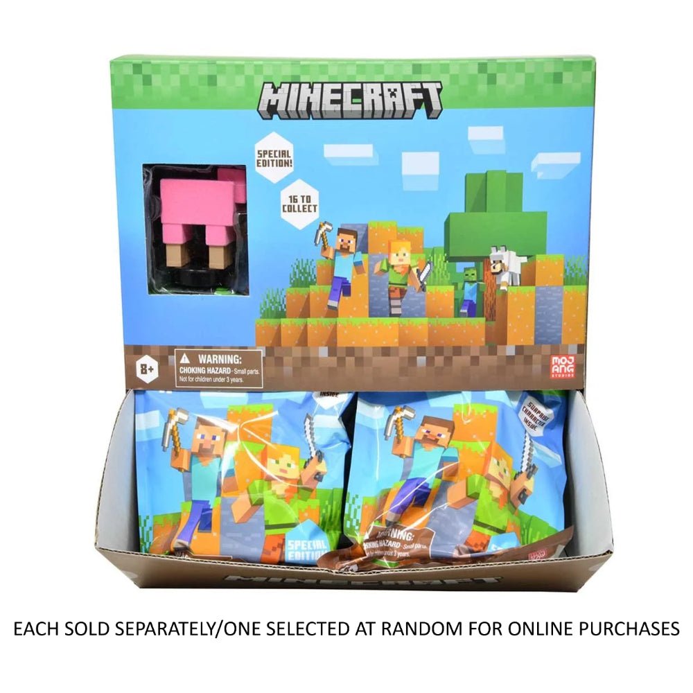 Minecraft Flocked Blind Figure Stamper Bag