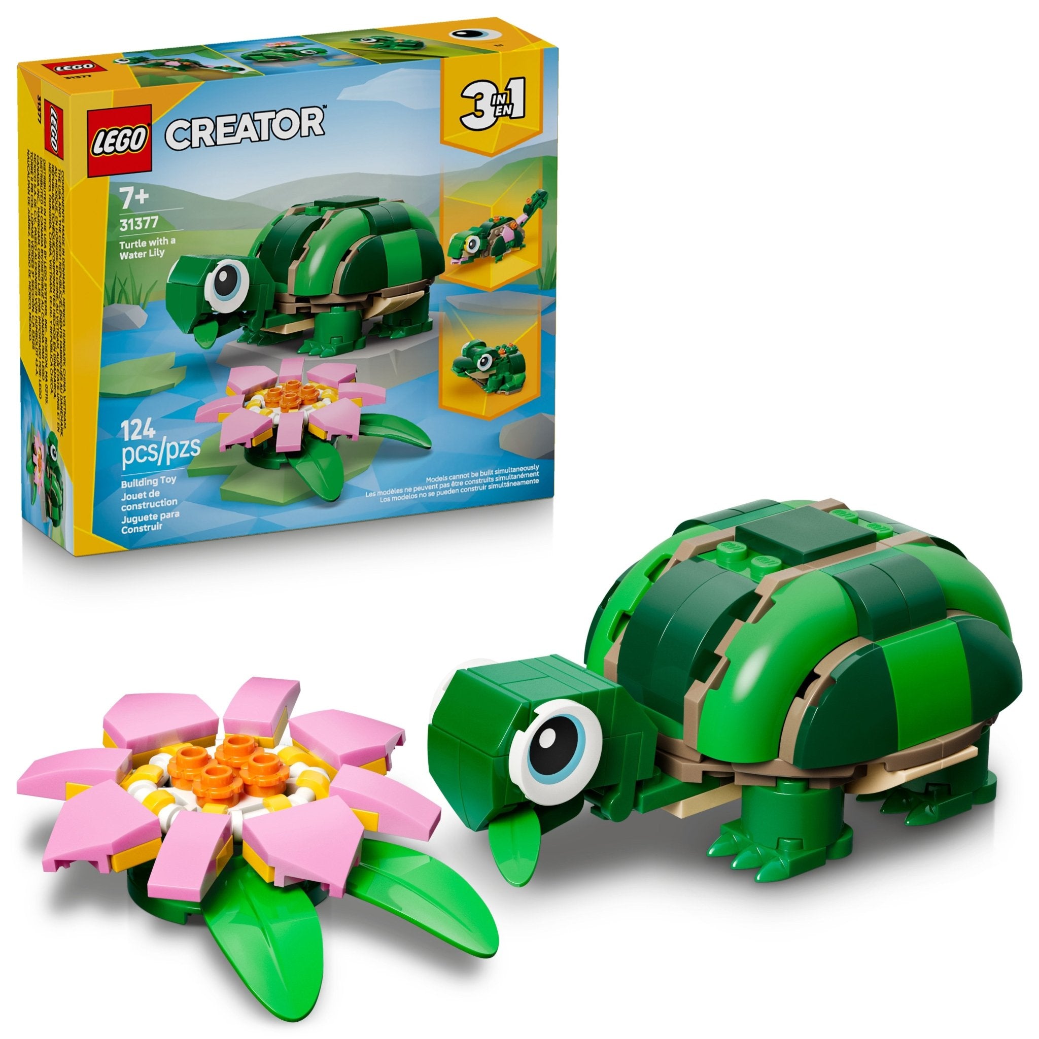 LEGO® Creator LEGO® Turtle with a Water Lily Flower 31377 Toy