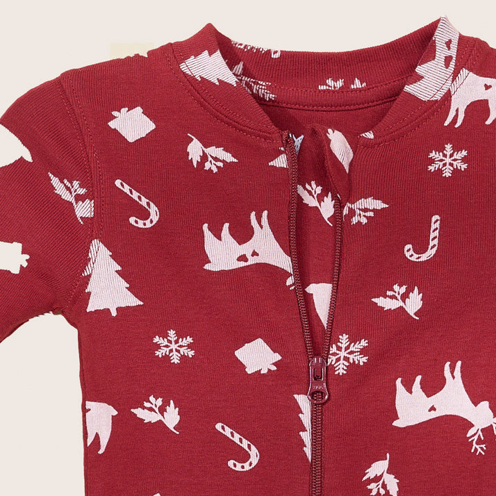 rise little earthling Holiday Sleeper BUHSL00 - Grey Xmas Tree / 12-18m - Image 6