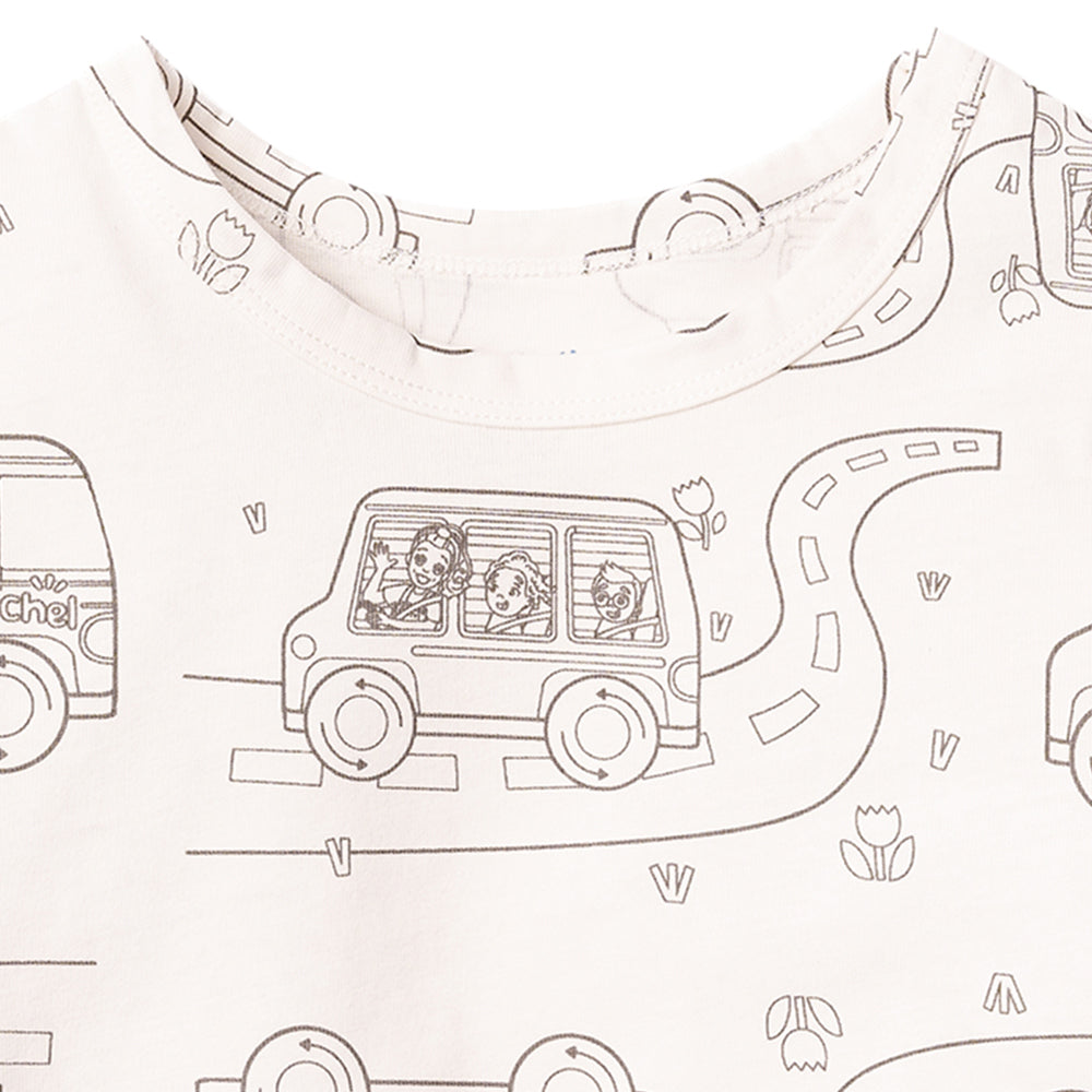 Ms.Rachel Colour Me Tee - School Bus / 3-4y - Image 3