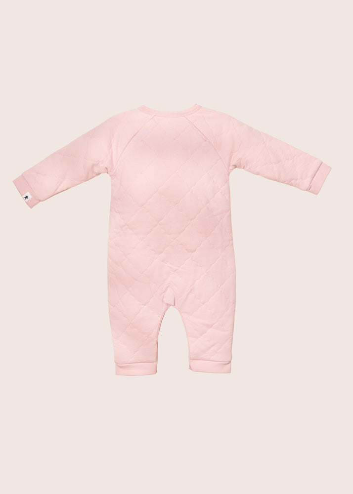 rise little earthling Quilted Wrap Romper - Green / 0-3m - Image 3