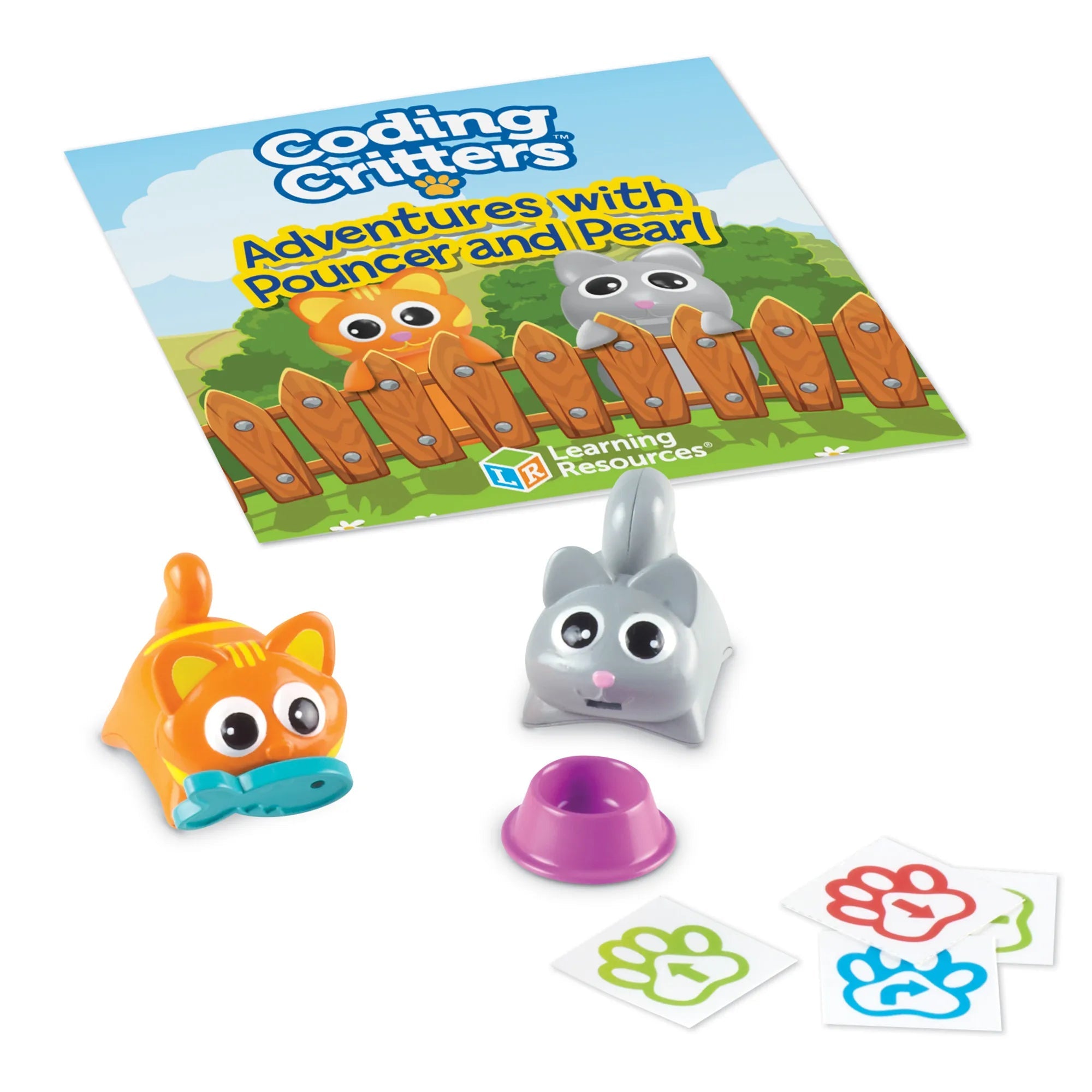 Learning Resources Coding Critters® Pair-a-Pets: Adventures with Pouncer & Pearl Bowl - Image 2
