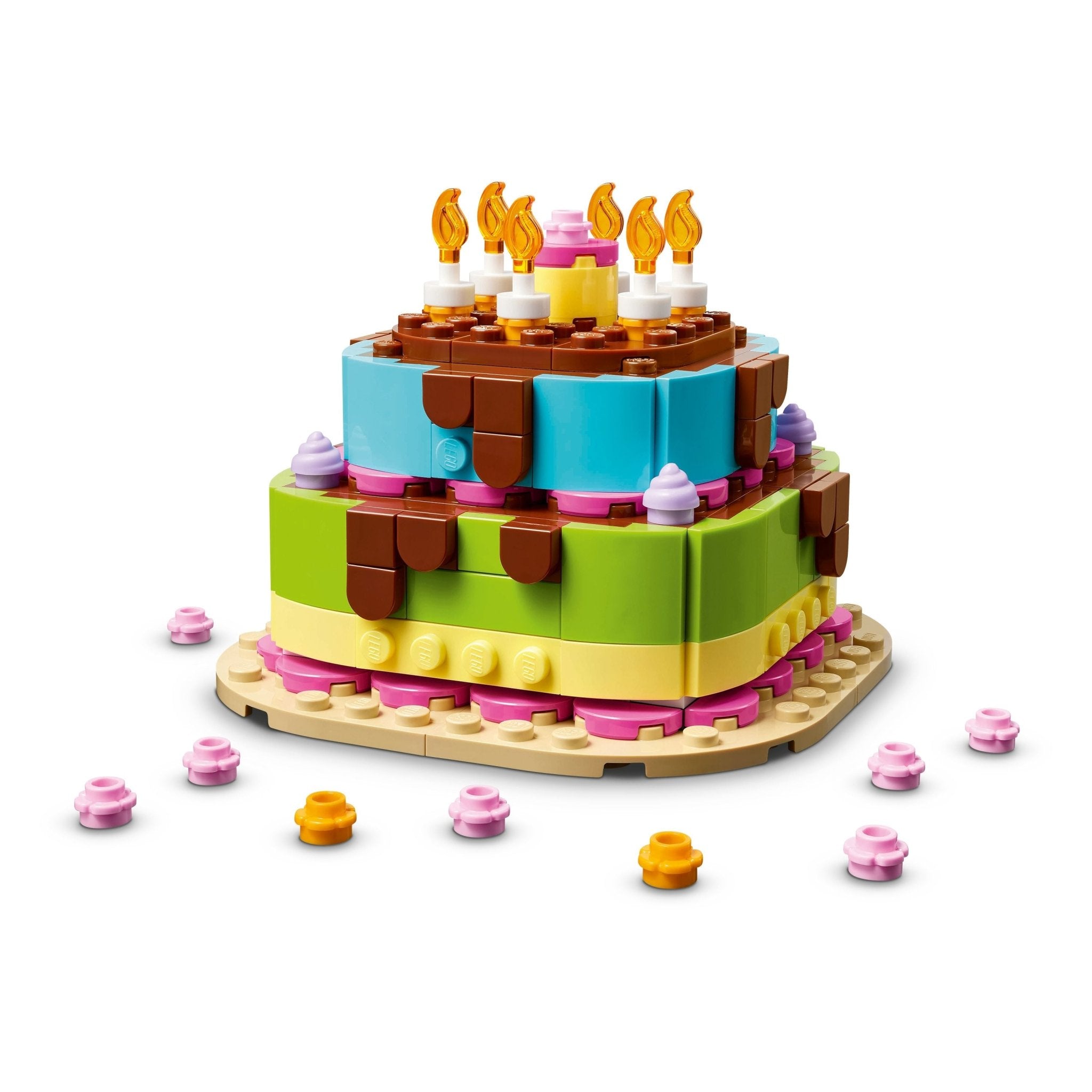 LEGO® Birthday Party Cake Craft for Kids 40815 Toy - Image 4