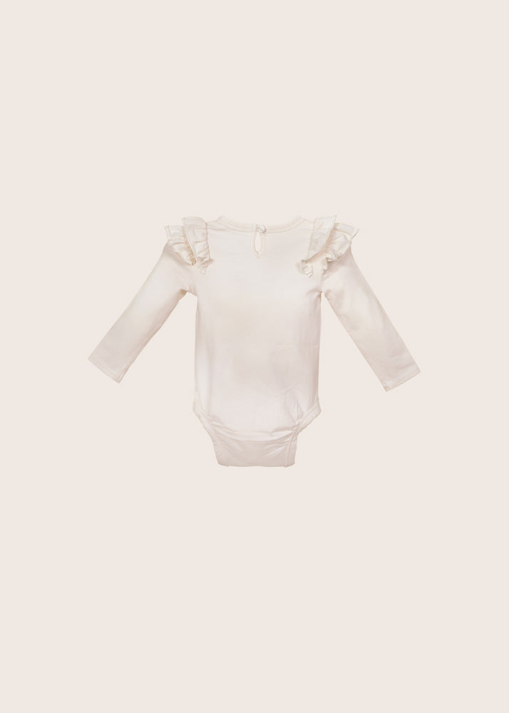 rise little earthling Ruffle Bodysuit - Red / 12-18m - Image 3