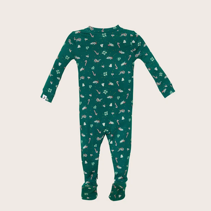 rise little earthling Holiday Sleeper BUHSL00 - Grey Xmas Tree / 12-18m - Image 4