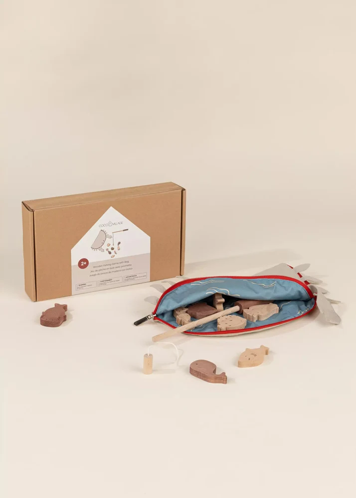 Coco Village Wooden Fishing Game with Bag Puzzle - Image 17
