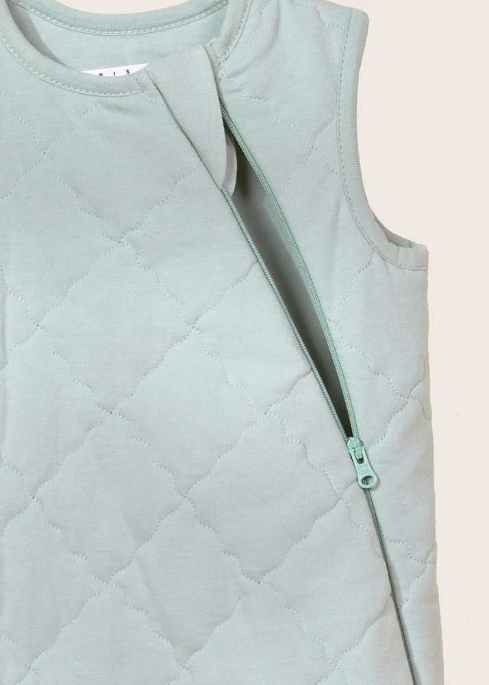rise little earthling Quilted Sleep Bag - Green / 0-6m - Image 2