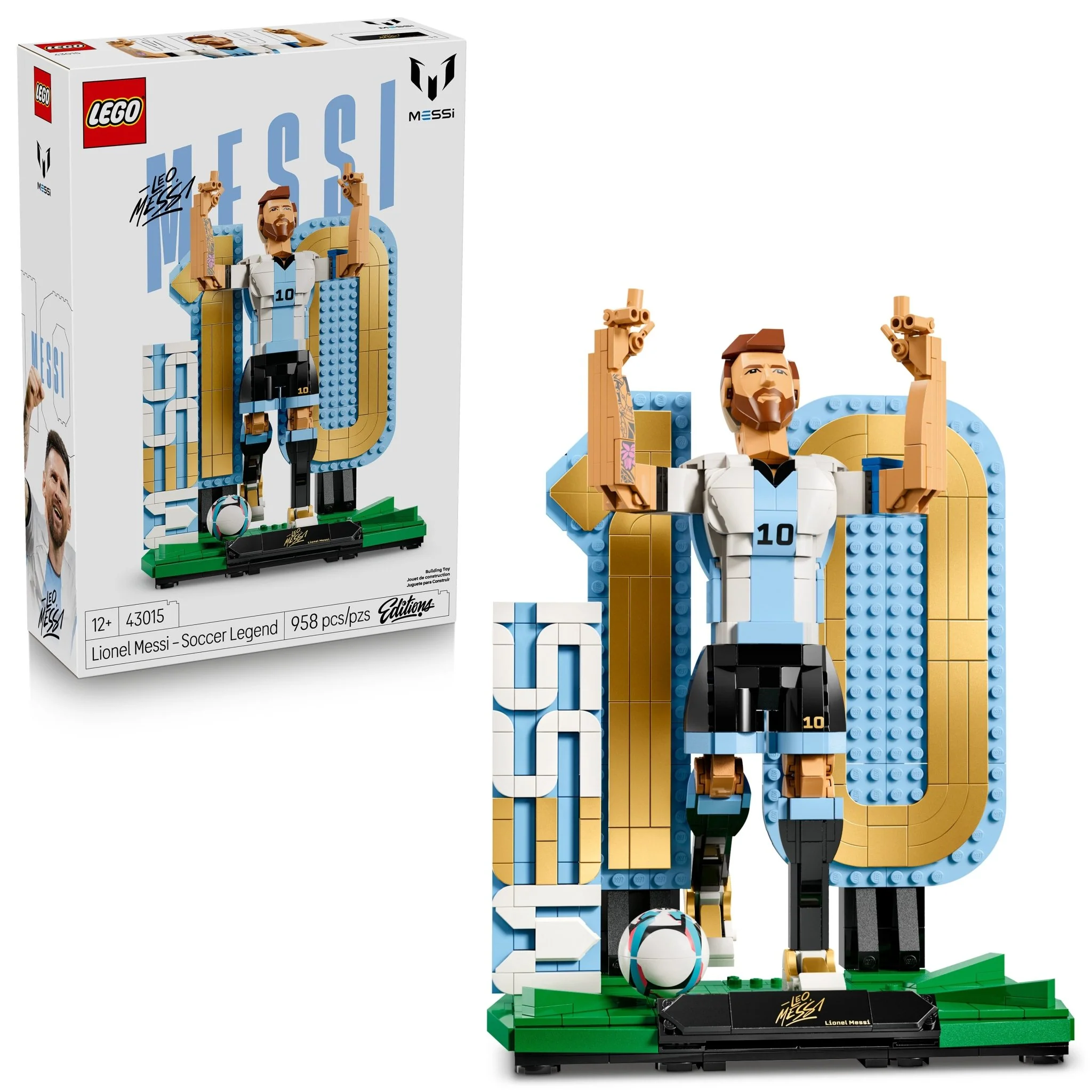 LEGO® Editions Lionel Messi – Soccer Legend 43015 Toy